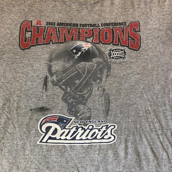 Vintage NFL ‘03 New England Patriots Super Bowl Champion Tee - Picture 3 of 6